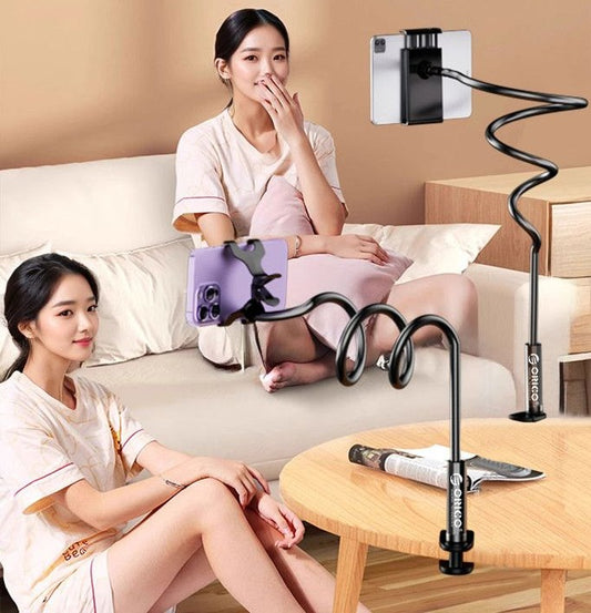 SUPPORT PARESSEUX POUR SMARTPHONES - FLEXIBLE / TOUTES POSITIONS 1,20mètres...