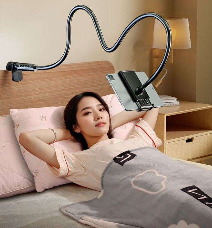 SUPPORT PARESSEUX POUR SMARTPHONES - FLEXIBLE / TOUTES POSITIONS 1,20mètres...
